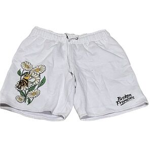 White Floral women Shorts